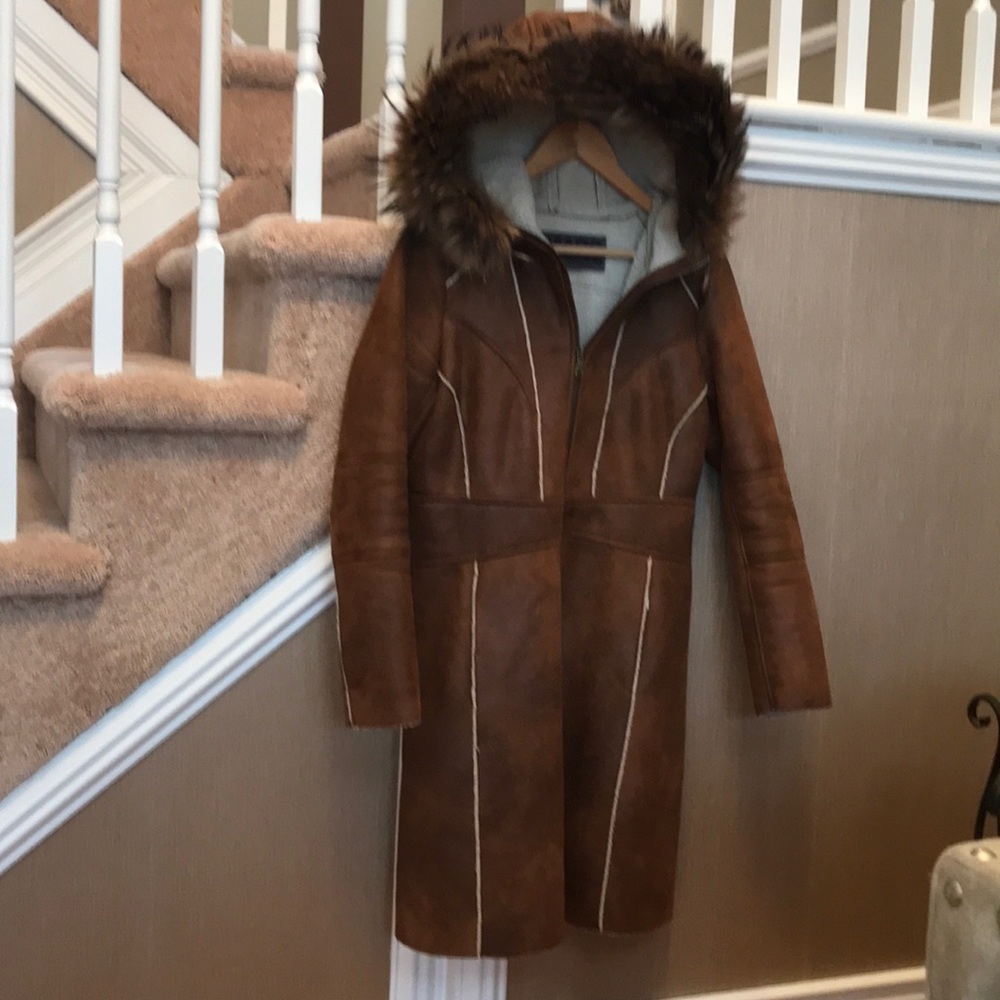 Andrew Marc Faux shearling 3/4 jacket